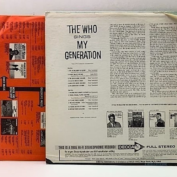 『ＴＨＥ・ＷＨＯ／ＵＫオリジナル仕様ペーパー・スリーヴ・シリーズ（全１２タイトル WHO / My Generation (LP) / Decca | WAXPEND RECORDS