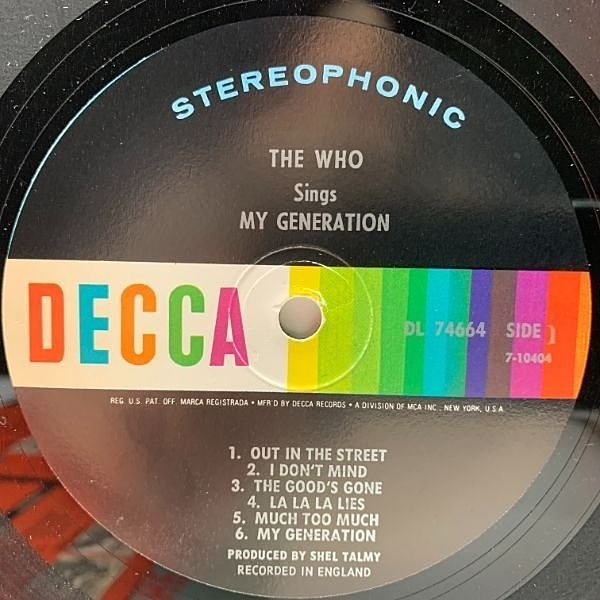THE WHO  レコード　MCA Records The Who Who's Last MCA Records P-6197~8 Japan VINYL LP OBI