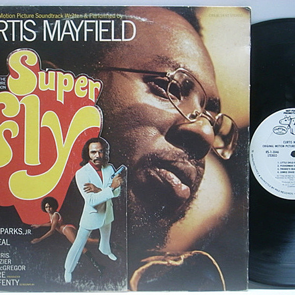 レコードメイン画像：美盤!! USプロモ CURTIS MAYFIELD Super Fly (Curtom, RSO) スーパーフライ BLAXPLOITATION 代表作 名盤