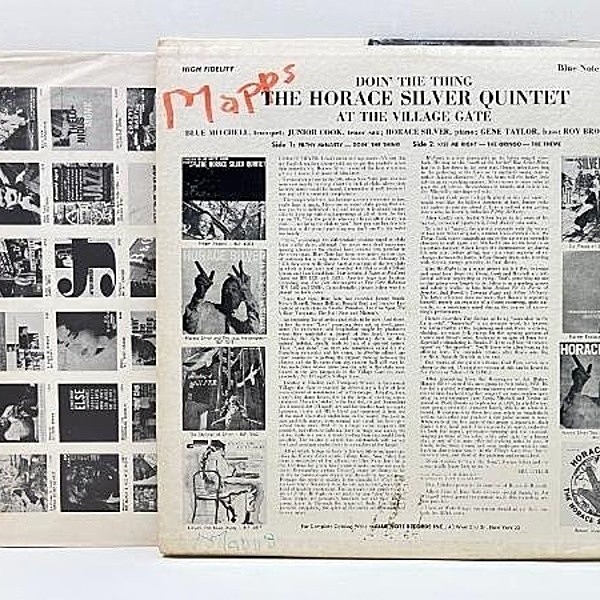 HORACE SILVER / Doin' The Thing - At The Village Gate (LP