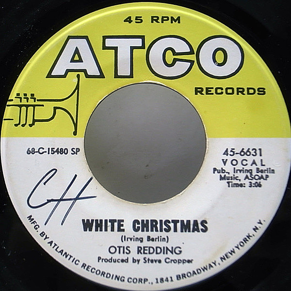 レコードメイン画像：7 USオリジナル OTIS REDDING White Christmas / Merry Christmas Baby ('68 ATCO) オーティス・レディング X'MAS クリスマス