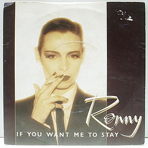 レコード画像：RONNY / If You Want Me To Stay