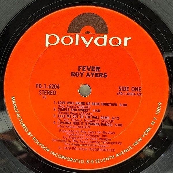 ROY AYERS / Fever (LP) / Polydor | WAXPEND RECORDS