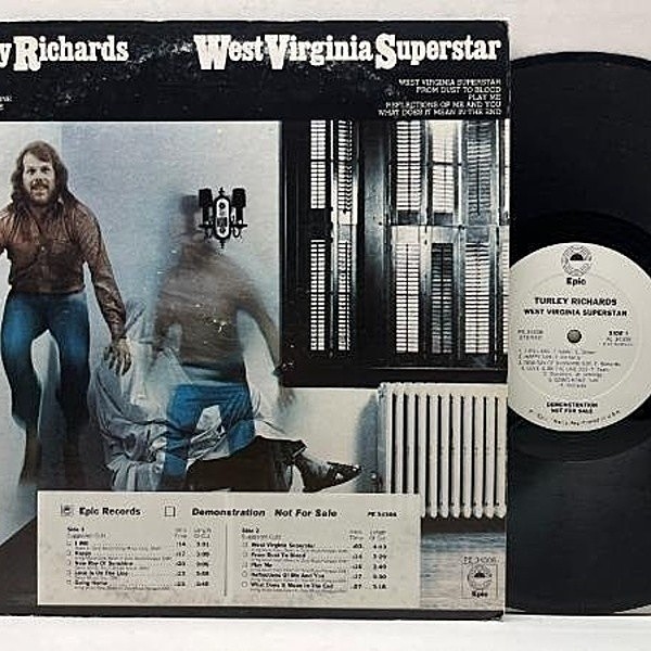 レコードメイン画像：【絶品ブルーアイドソウル I Will 収録】白プロモ 美盤!! USオリジナル TURLEY RICHARDS West Virginia Superstar ('76 Epic) AOR 傑作 LP