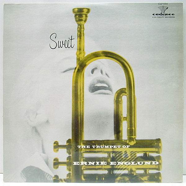 レコードメイン画像：美品 深溝 MONO オリジナル ERNIE ENGLUND Sweet The Trumpet Of ('56 Cadence) コーティング・美女ジャケ 中間派 珍盤!!