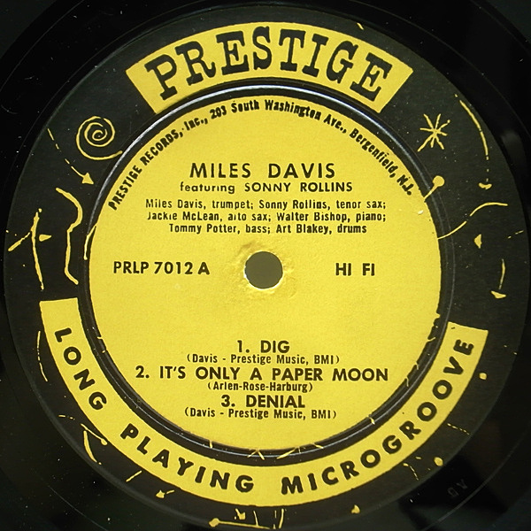 MILES DAVIS / SONNY ROLLINS / Dig (LP) / Prestige | WAXPEND RECORDS