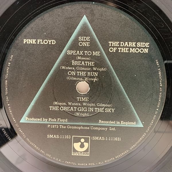 大人気新作 Side 狂気 of - Moon Dark Pink Floyd the 想像を超えての