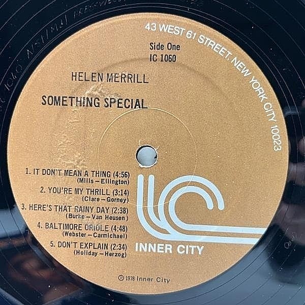 60's ヘレン・メリル】「The Artistry Of Helen Merrill