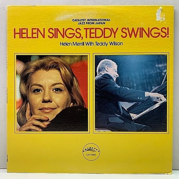 レコードメイン画像：美盤!! USオリジナル MASTERDISK刻印 HELEN MERRILL & TEDDY WILSON Helen Sings, Teddy Swings! (Catalyst) w/猪俣猛, 稲葉国光 東京録音