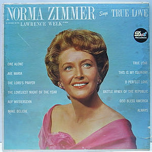 レコード画像：NORMA ZIMMER / Sings True Love