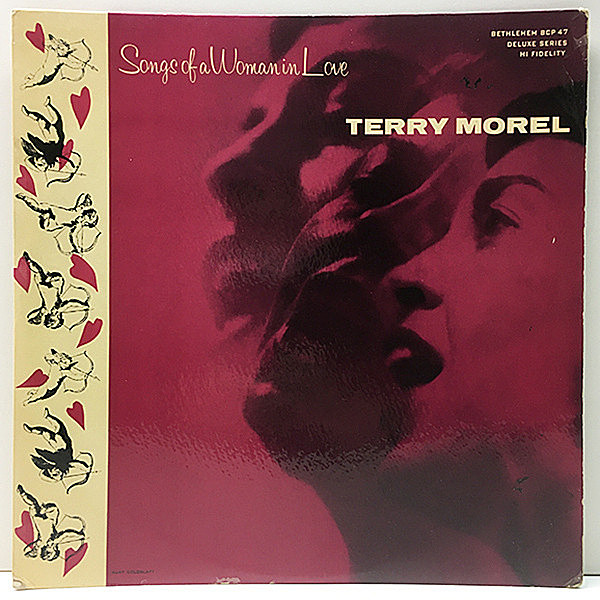 レコードメイン画像：初版リーフ 深溝 MONO 米 USオリジナル TERRY MOREL Songs Of A Woman In Love ('55 Bethlehem) Ralph Sharon Trio + Herbie Mann