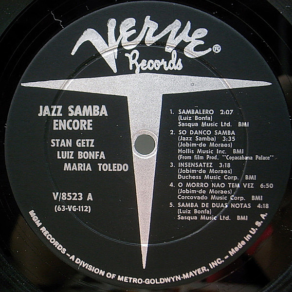 STAN GETZ / LUIZ BONFA / Jazz Samba Encore! (LP) / Verve