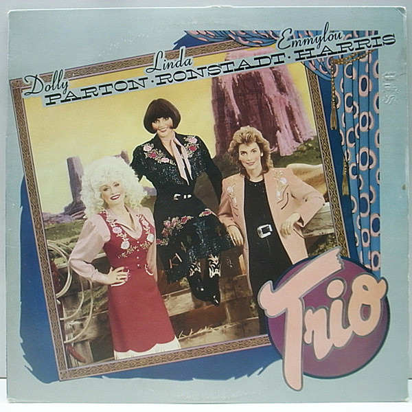 レコードメイン画像：美盤!! CRC レコードクラブ USオリジナル LINDA RONSTADT, EMMYLOU HARRIS, DOLLY PARTON Trio ('87 Warner) 3人の初コラボ COLOMBIAプレス