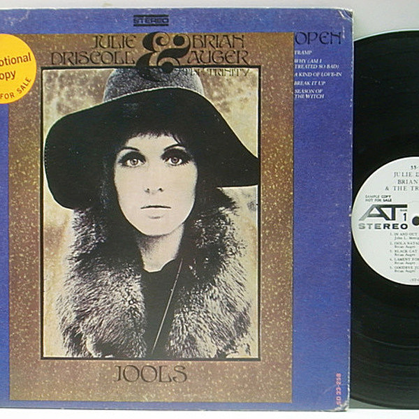 レコードメイン画像：白プロモ 良好品!! USオリジナル JULIE DRISCOLL, BRIAN AUGER & THE TRINITY Open ('68 Atco) 1st. アルバム JAZZ ROCK PSYCH GROOVE