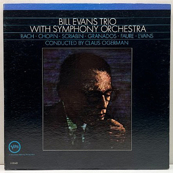 レコードメイン画像：美品!! MONO VANGELDER刻印 USオリジナル BILL EVANS Trio With Symphony Orchestra ('66 Verve) ビル・エヴァンス・トリオ 名盤