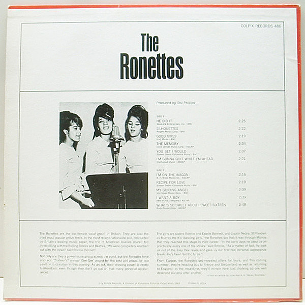 【ロネッツ 大人気盤 限定LP】RONETTES　フィル・スペクター Amazon.co.jp: Presenting the Fabulous Ronettes [Analog