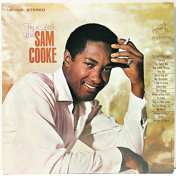 レコードメイン画像：良好!! 初版マト1S ニッパー犬 深溝 USオリジナル SAM COOKE Try A Little Love ('65 RCA Victor LSP 3435) サム・クック 名盤 Lp