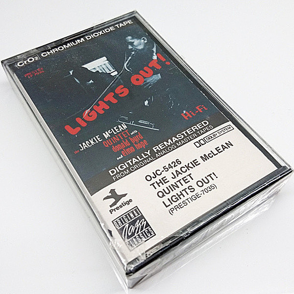 レコードメイン画像：未開封 JACKIE McLEAN Lights Out! ('90 Prestige) CASSETTE TAPE／カセット テープ