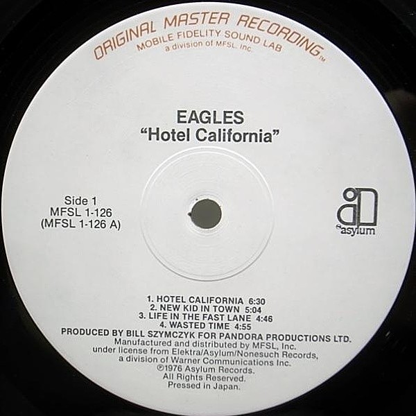 EAGLES / Hotel California (LP) / MFSL | WAXPEND RECORDS