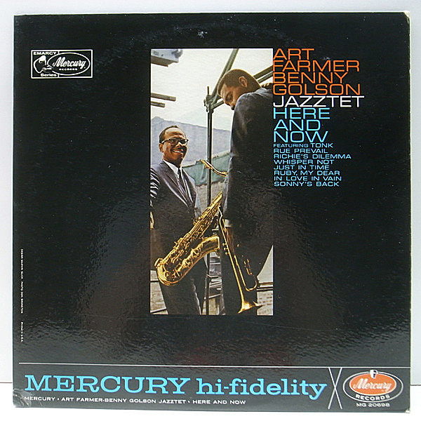 レコードメイン画像：良好!! MONO 初版 黒銀ラベル 深溝 USオリジナル ART FARMER & BENNY GOLSON『THE JAZZTET』Here And Now ('62 Mercury) モノラル LP