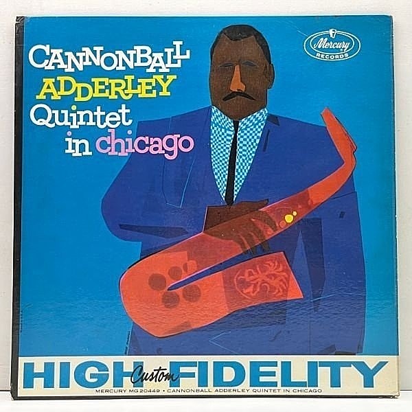 レコードメイン画像：美再生!良好品! MONO Top-Logo 黒銀ラベ USオリジナル CANNONBALL ADDERLEY In Chicago ('59 Mercury) w/ John Coltrane, Wynton Kelly