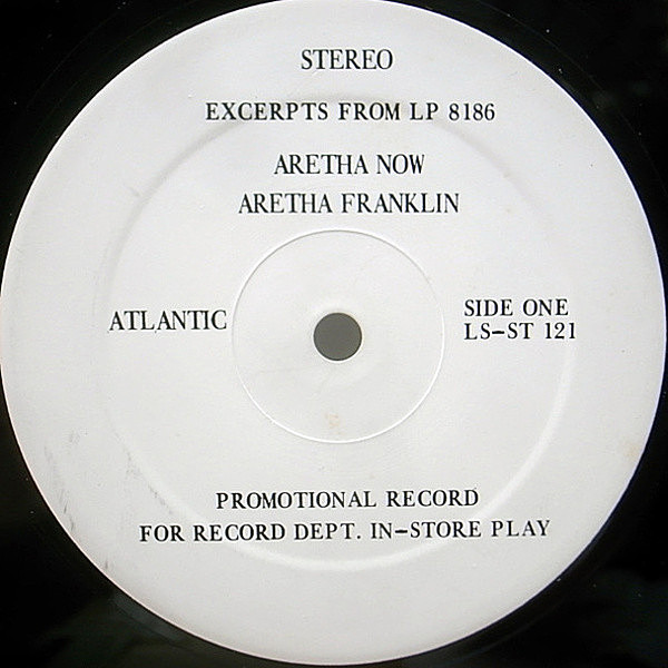 ARETHA FRANKLIN / RASCALS / Promotional LP For Record Department