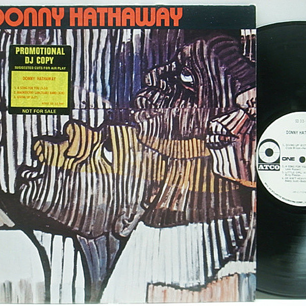 レコードメイン画像：レア・プロモ ほぼ美盤!! USオリジナル DONNY HATHAWAY Same ('71 ATCO) WHITE PROMO LP AT/GP刻印あり