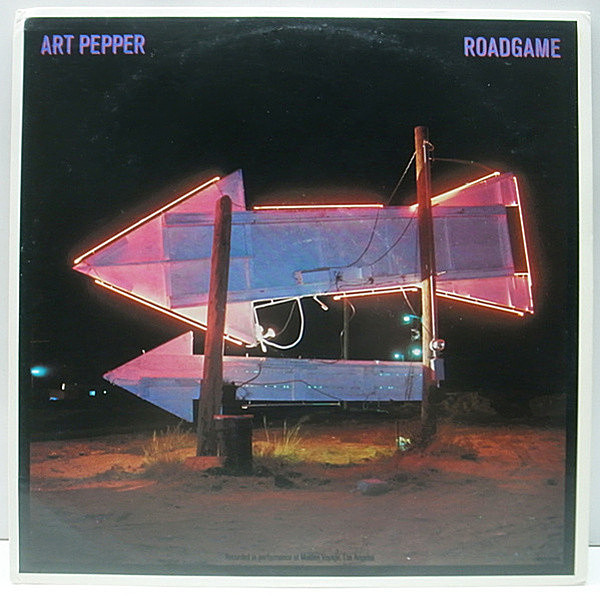 レコードメイン画像：プロモ 美品 USオリジナル ART PEPPER Roadgame ('82 Galaxy) 晩年の盟友 GEORGE CABLES らピアノトリオとのワンホーン・カルテット！