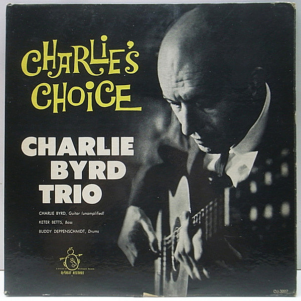 レコードメイン画像：原盤 1st Offbeat 深溝 MONO オリジナル CHARLIE BYRD Charlie's Choice, Jazz At The Showboat ギター・トリオ 傑作