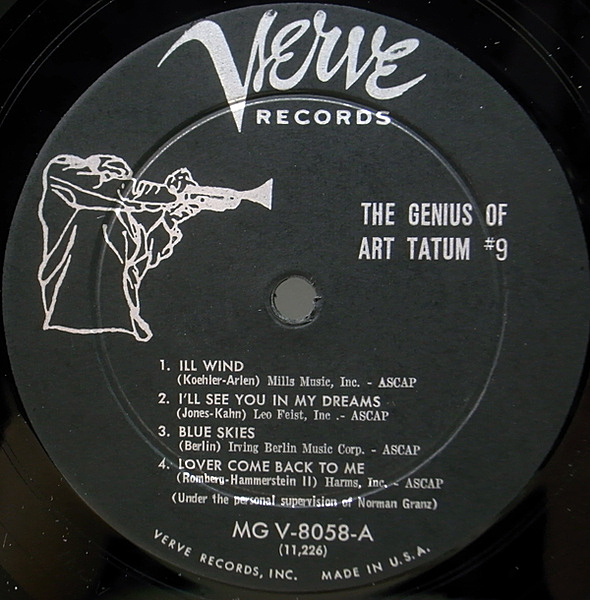 ART TATUM / The Genius Of Art Tatum # 9 (LP) / Verve | WAXPEND RECORDS