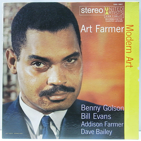 レコードメイン画像：良好!レア! STEREO 完全オリジナル 1st水色 深溝 ART FARMER Modern Art ('58 United) Benny Golson, Bill Evans 屈指の名盤
