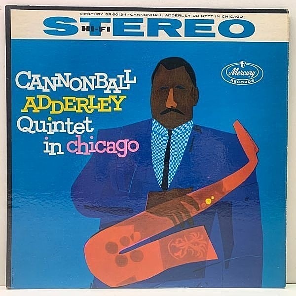 レコードメイン画像：【レアな両溝】良好品!! USオリジナル CANNONBALL ADDERLEY In Chicago ('59 Mercury) w/ JOHN COLTRANE 対話が愉しいStereo 優秀録音