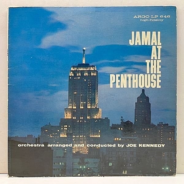 レコードメイン画像：良好!! USオリジナル MONO 初版 黒銀ラベ 深溝 AHMAD JAMAL At The Penthouse (Argo 646) 弦楽と溶け合った典雅な味わい深いサウンド