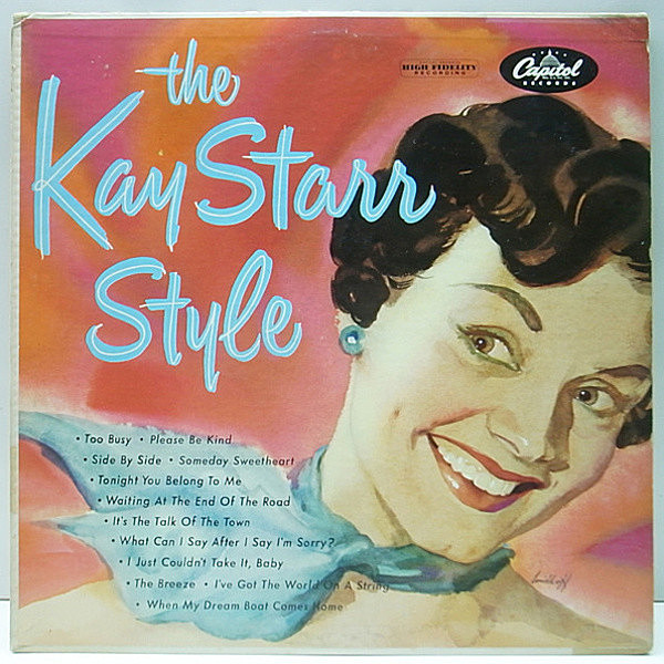 レコードメイン画像：良盤!! MONO 虹ツヤ KAY STARR Style (Capitol) 実力派シンガー／ケイ・スター LP