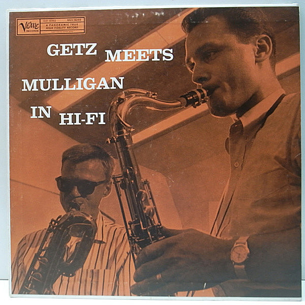 レコードメイン画像：美盤!! MONO 初回トランペッター 深溝 USオリジナル STAN GETZ / GERRY MULLIGAN Getz meets Mulligan ('57 Verve) 競演盤 モノラル LP