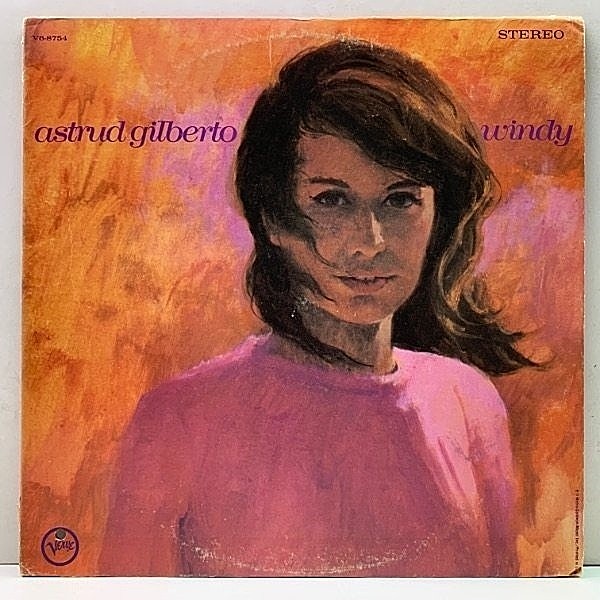 レコードメイン画像：ほぼ美盤!! USオリジナル ASTRUD GILBERTO Windy ('68 Verve) アストラッド・ジルベルト／ウィンディー 初版 MGMリム T字黒ラベ