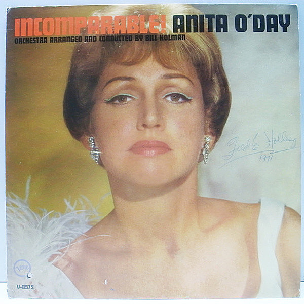 レコードメイン画像：良品!! MONO オリジナル ANITA O'DAY Incomparable! ('60 Verve) スタンダード中心の好盤