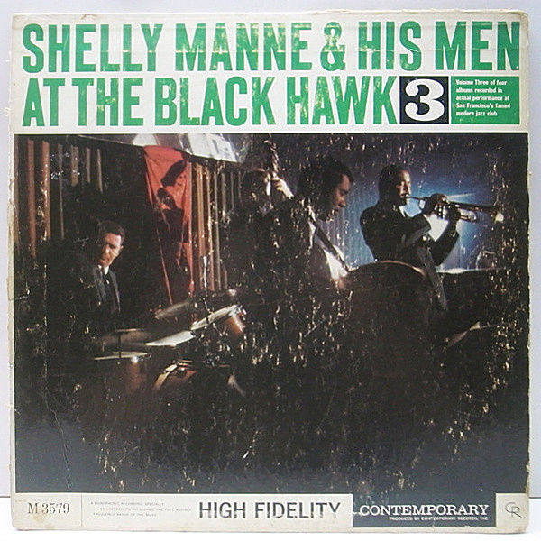 レコードメイン画像：PLAY良好!! 深溝 MONO オリジナル SHELLY MANNE At The Black Hawk Vol.3 ('60 Contemporary) Joe Gordon, Richie Kamuca 他