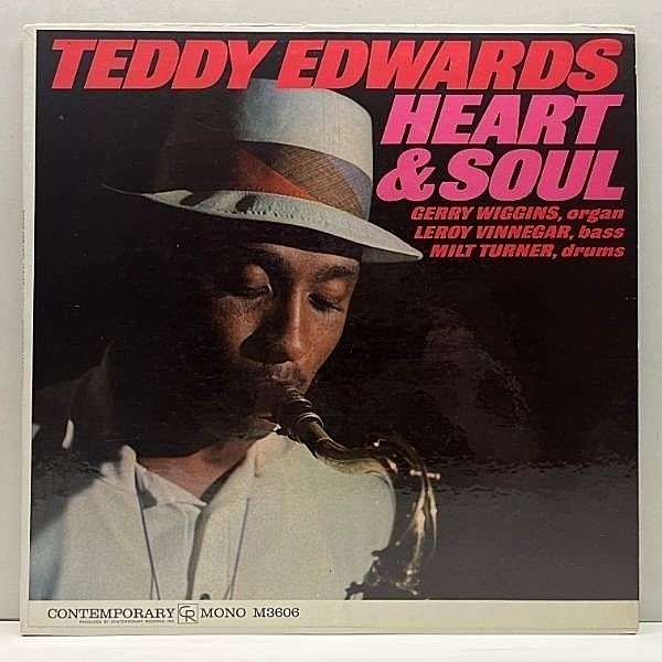 レコードメイン画像：良好!! USオリジナル MONO 深溝 TEDDY EDWARDS Heart & Soul ('69 Contemporary) w/Leroy Vinnegar, Gerry Wiggins ワンホーン・カルテット