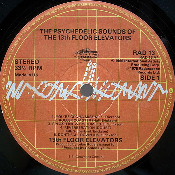 The 13th Floor Elevators – The Psychedelic Sounds Of The