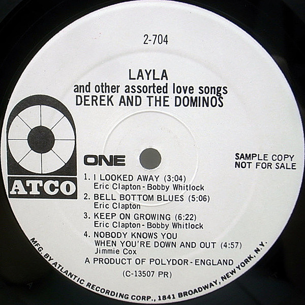DEREK & THE DOMINOS / Layla (LP) / ATCO | WAXPEND RECORDS