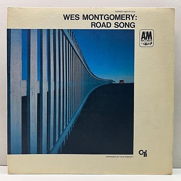 レコードメイン画像：レアな良好品!! VANGELDER刻印 コーティング仕様 USオリジナル WES MONTGOMERY Road Song ('68 A&M) w/ Herbie Hancock, Hank Jones ほか