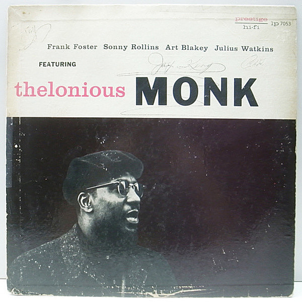 レコードメイン画像：レア・1stジャケ FLAT NYC オリジナル THELONIOUS MONK Quintets (Prestige 7053) Ray Copeland, Frank Foster, Sonny Rollins, Art Blakey