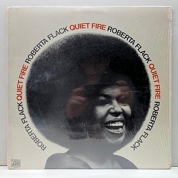 レコードメイン画像：シュリンク美品!! Cut無し 初版Aマト BROADWAYリム USオリジナル ROBERTA FLACK Quiet Fire ('71 Atlantic) ロバータ・フラック 米 初回