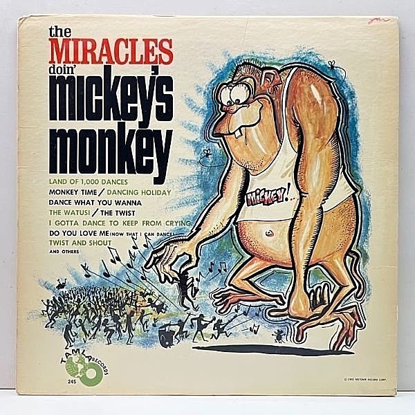 レコードメイン画像：レアな良好品!! MONO 米オリジナル 初版 地球儀ラベ 深溝 THE MIRACLES Doin' Mickey's Monkey ('63 Tamla) 1stプレス w/ SMOKEY ROBINSON