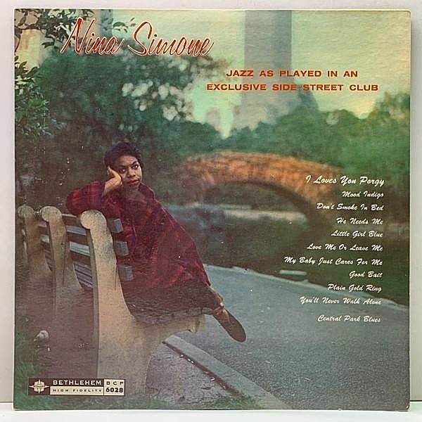 レコードメイン画像：レア!良好盤! USオリジナル 初回MICROGROOVE 深溝 NINA SIMONE Little Girl Blue ('58 Bethlehem) ニーナ・シモン 1st デビュー 米モノラル