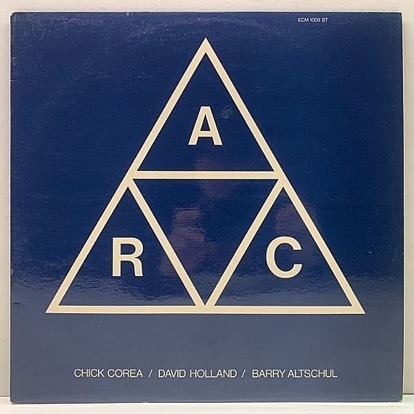 レコードメイン画像：美品 GERMANY 独 オリジナル CHICK COREA, DAVID [DAVE] HOLLAND, BARRY ALTSCHUL / A.R.C. ('71 ECM 1009) 凄まじいインタープレイ！