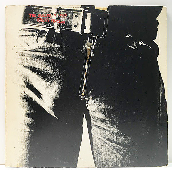 レコードメイン画像：良好!! Andy Warhol 特殊ジッパー 初版BROADWAY USオリジナル ROLLING STONES Sticky Fingers (COC 59100) アンディ・ウォーホル