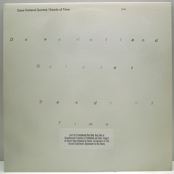 レコードメイン画像：美品!! ECM プロモ DAVE HOLLAND Silent Feet / Steve Coleman