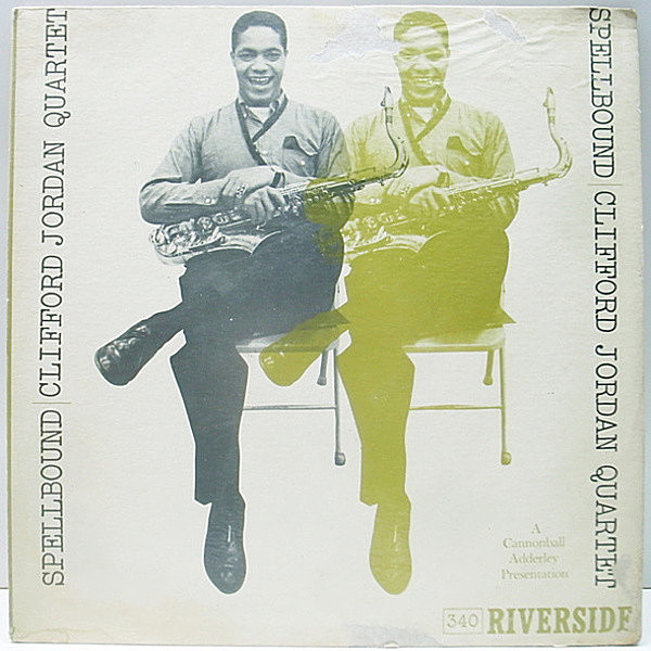 レコードメイン画像：初回 青大 深溝 MONO 完全オリジナル CLIFFORD JORDAN Spellbound ('60 Riverside RLP 340) CEDAR WALTON トリオとの絶品のワンホーン！